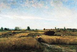 Charles-Francois Daubigny Harvest Spain oil painting art